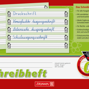 Schreibheft Brunnen Lin 0 mit Häusern